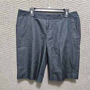 MOSSIMO Women's Dark Blue Raw Bermura Stretch Shorts Size 12